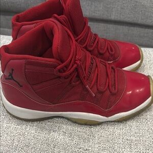 Air Jordan Red High-Top Sneakers